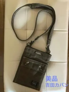 美品　PORTER ポーター ショルダーバッグ サコッシュ カーキ 吉田カバン