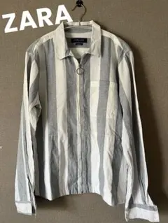 ZARA MAN ストライプ柄 長袖シャツ