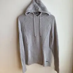 ◾️Calvin Klein フーディー パーカー サーマル セーター M グレー
