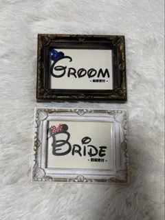 結婚式受付サイン　新郎新婦案内　ディズニー風