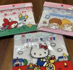 おまけ付き　メルカリ便　新品未使用　サンリオ　ジッパーバッグ　3種類
