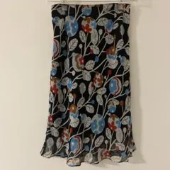 ルイシャンタン シアーフレアスカート シルクスカート 花柄 日本製のサムネイル