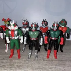 ミニフィギュア 新1号、新2号、V3、X、アマゾン、ストロンガー、スーパー1