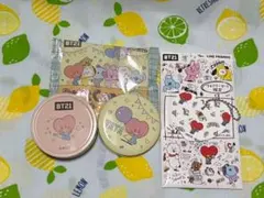 BT21 プチキャン2  ファミマ限定アクリルキーホルダー　TATAセット