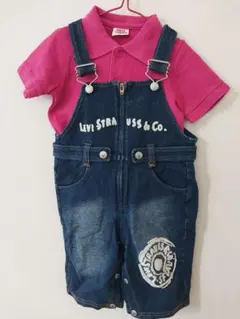Levi'sオーバーオール90 +おまけ(ポロシャツ)　匿名配送