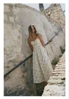 ZARA フラワープリントワンピース　XS 新品未使用