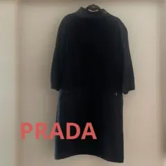 新品タグ付【23AW】PRADA RFID搭載 キャミワンピース ドレス ウール