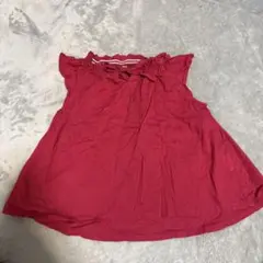 Petit main ピンク　フリル付き トップス