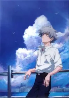 エヴァンゲリオン　渚カヲル　アートポスター(プラ製)