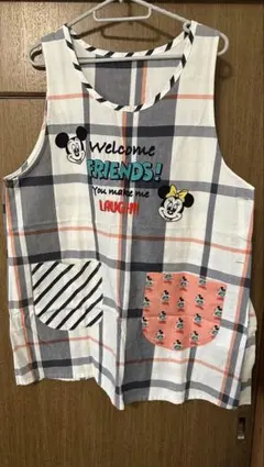 ミッキー ミニー ディズニー　保育士エプロン