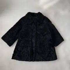 noela ダウンコート ネイビー 紺フォックスファー 美シルエット 