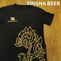 SINGHA BEER Tシャツ タイ製 　獅子デカロゴマークのサムネイル