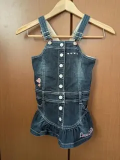 ダークデニム ジャンバースカート