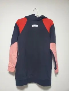 MSGM フード付きワンピース ネイビー/赤/ピンクのサムネイル