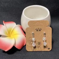 NO.164 クリスタルビーズピアス