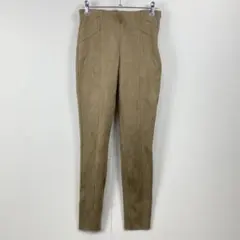 美品 ZARA BASIC ザラ フェイクスエード レギンスパンツ ストレッチ