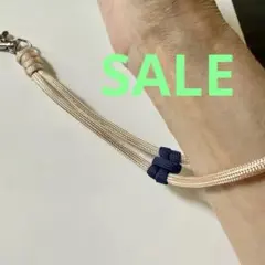 ハンドメイド　シンプル　パラコード　ストラップ　ベージュ