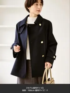 ロペピクニック　ジャージーメルトン　ミドル丈コート