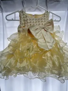 イエローフリルドレス 70-80cm