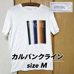ck カルバンクライン プラチナム アートプリント TシャツMオンワード樫山白