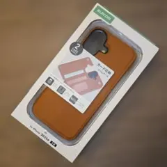 iPhone17用 カード収納スリムケース　キャメルのサムネイル