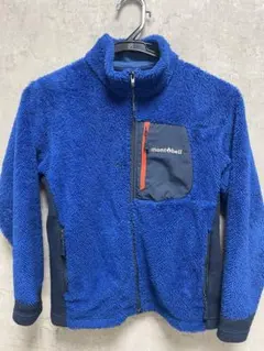 モンベル クリマエア フリースジャケット キッズ140 ブルー