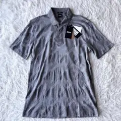 【タグ付き極美品✨現行タグ】HUGO BOSS ポロシャツ 高ストレッチ 千鳥のサムネイル