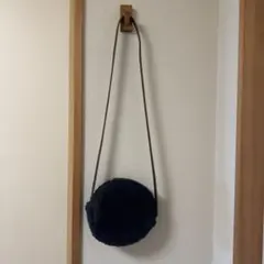 TEMBEA ボア ショルダーバッグ ブラック　グレー