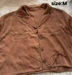 イング　INGINI トップス　シャツ　Mサイズ　ブラウン系