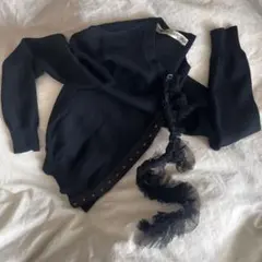 comme des garcons 黒レース付け外しカーディガンのサムネイル