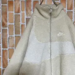 276【即完売】ナイキNIKE☆ボアジャケット フリース キルティング 刺繍ロゴ