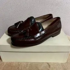 コールハーン COLE HANN ダークブラウン レザー タッセル ローファー