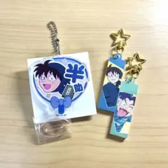 【忍たま乱太郎】両面アクキー デコうちわキーチェーン、土井半助、摂津のきり丸