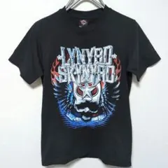 GTS Tシャツ 半袖 レーナードスキナード バンドT スカル ファイヤー 黒