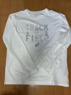 asics TRACK AND FIELD 長袖シャツ ホワイト