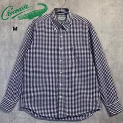 CROCODILE チェック柄 ボタンダウンシャツ 美品のサムネイル