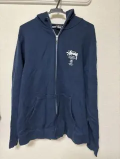 STUSSY ジップアップパーカー ネイビーのサムネイル