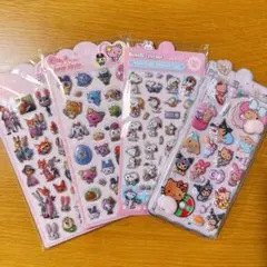 ぷくぷくお 尻シール日焼けサンリオ スヌーピー ズートピアたまごっち４点セット