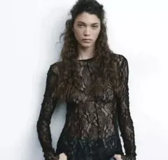 ZARA レーストップス　S