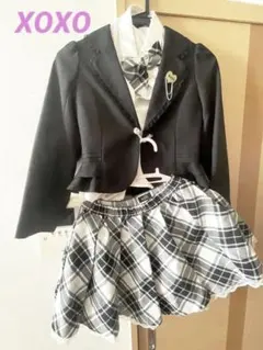 【xoxo130cm】入学式、美品、フォーマル　セットアップ　スーツ　女の子