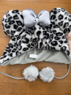 ディズニー　ヒョウ柄　ファンキャップ