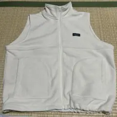 DISCUS ATHLETIC フリースベスト M ホワイト