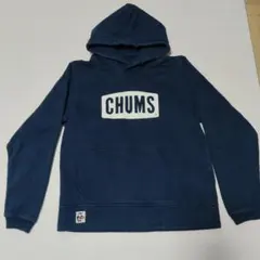 CHUMS チャムス プルオーバー パーカー ネイビー L