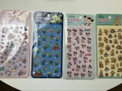 ディズニー ぷくぷくシール ぷーさん リトルグリーンメン ミニー　ボンドロ