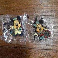 ディズニーミッキー＆ミニーピンバッジセット　15周年
