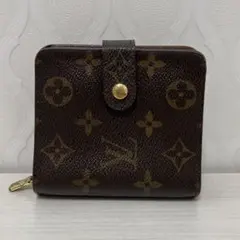 【美品】ルイ ヴィトン　モノグラム　コンパクトジップ　二つ折り財布
