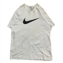 ナイキ ビッグスウッシュ Tシャツ 半袖 メンズ 2XL相当 白 ゆるだぼ 古着