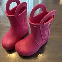 Crocs キッズ レインブーツ ピンクのサムネイル
