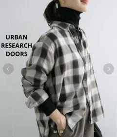 バックタックチェックシャツ ¥9,350 DOORS