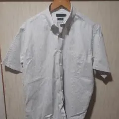 CAFÉ SOHO COOL&DRY ワイシャツ 半袖 ストライプ Lサイズのサムネイル